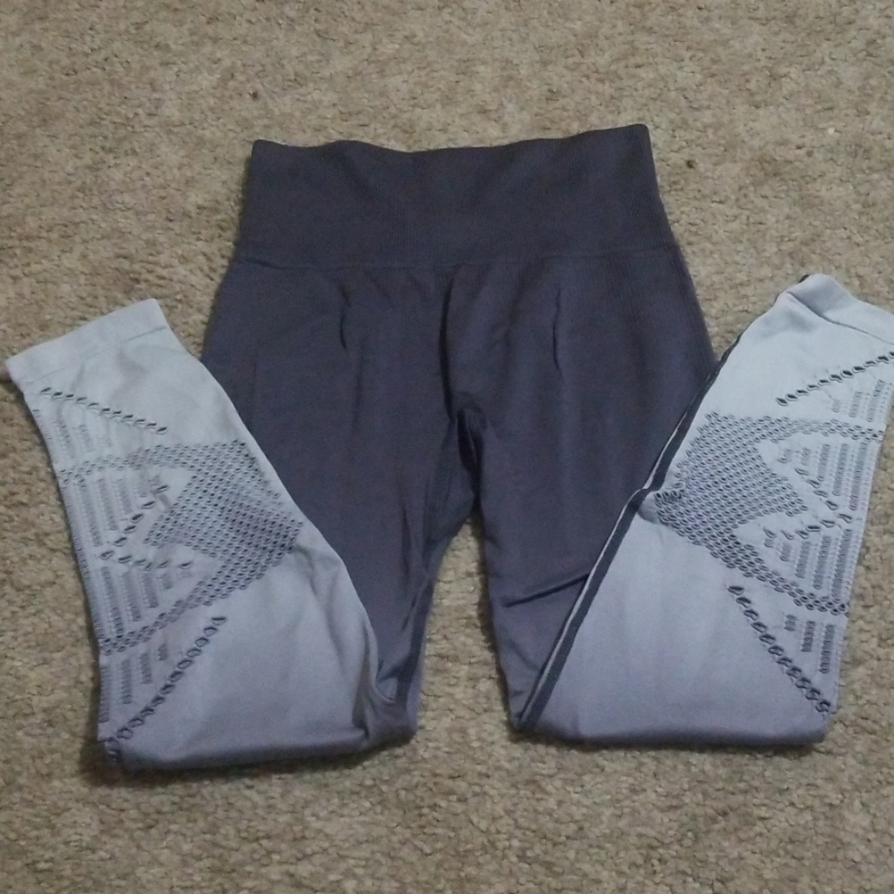 PINK grey ombre work-out leggings